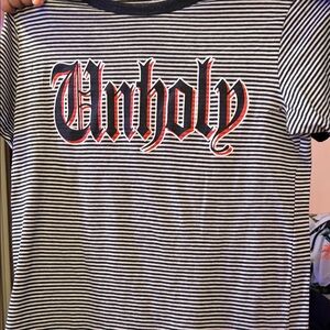 Black and White Striped Tee